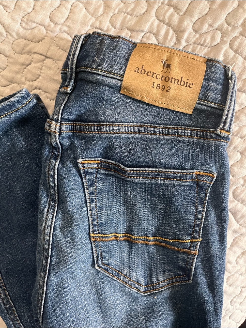 Abercrombie Girl’s Slim 9/10 Blue Denim Jeans